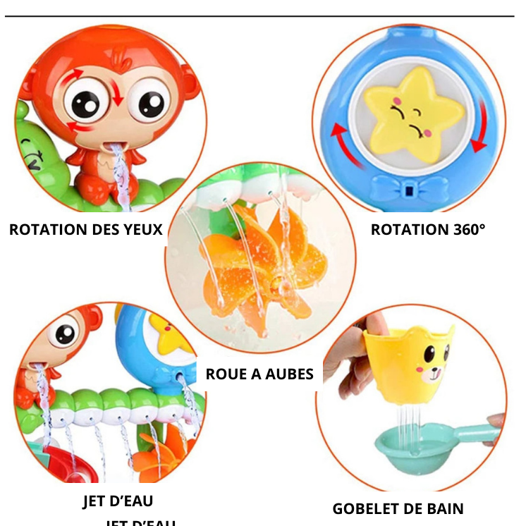 Jouet de bain multi activités