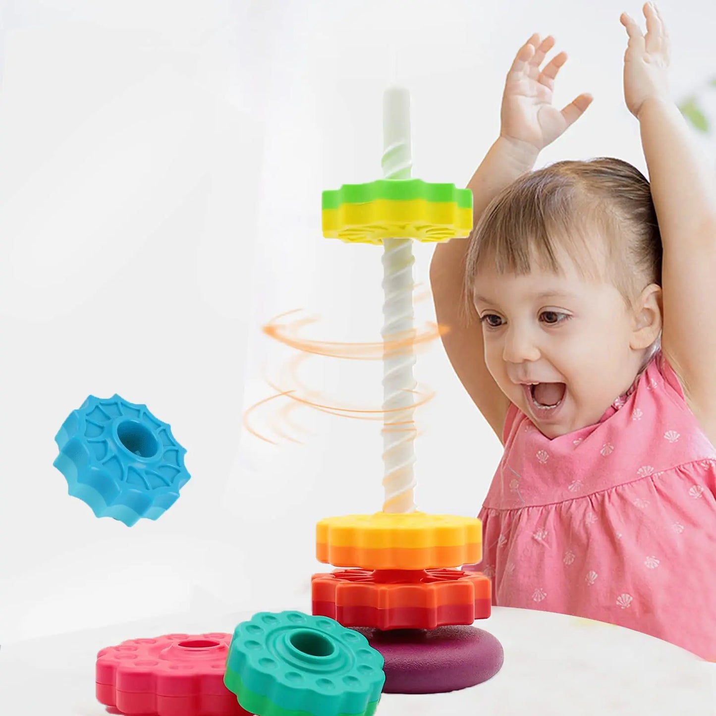 Tour d'Empilage pour développer les compétences sensorielles des enfants