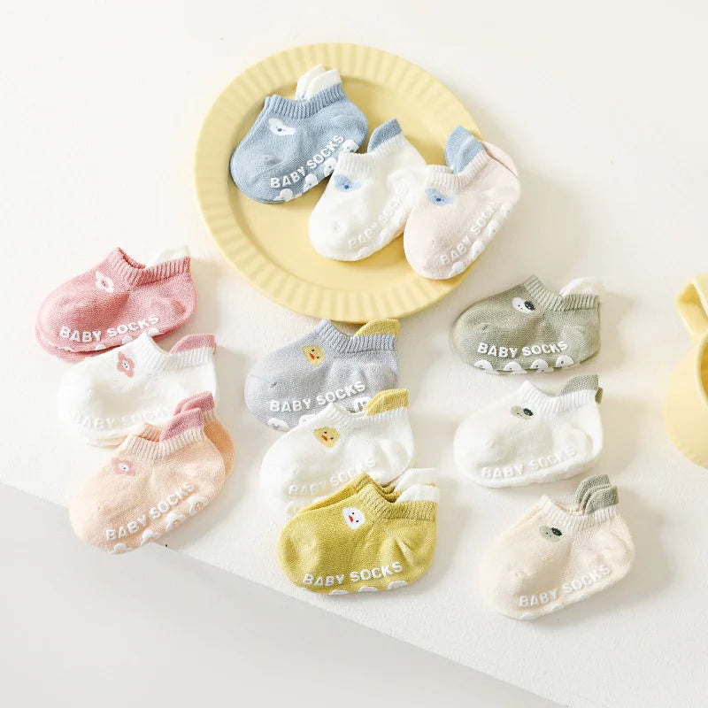 Ensemble de 3 paires de chaussettes d'été pour pour fille et garçon de 0 à 6 ans