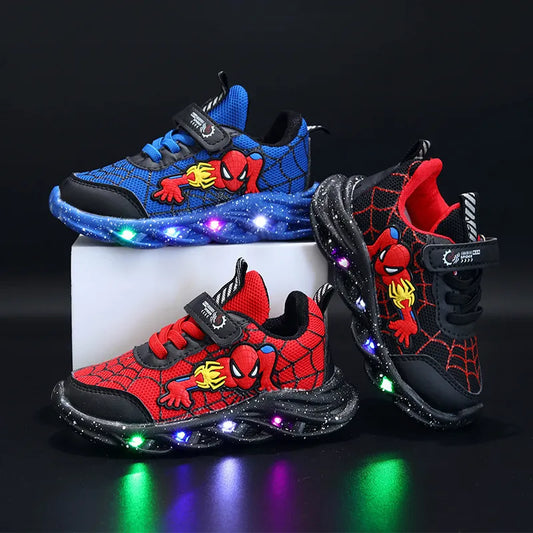 Baskets Spider-Man en Maille pour garçons taille 21-30