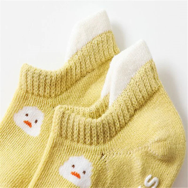 Ensemble de 3 paires de chaussettes d'été pour pour fille et garçon de 0 à 6 ans